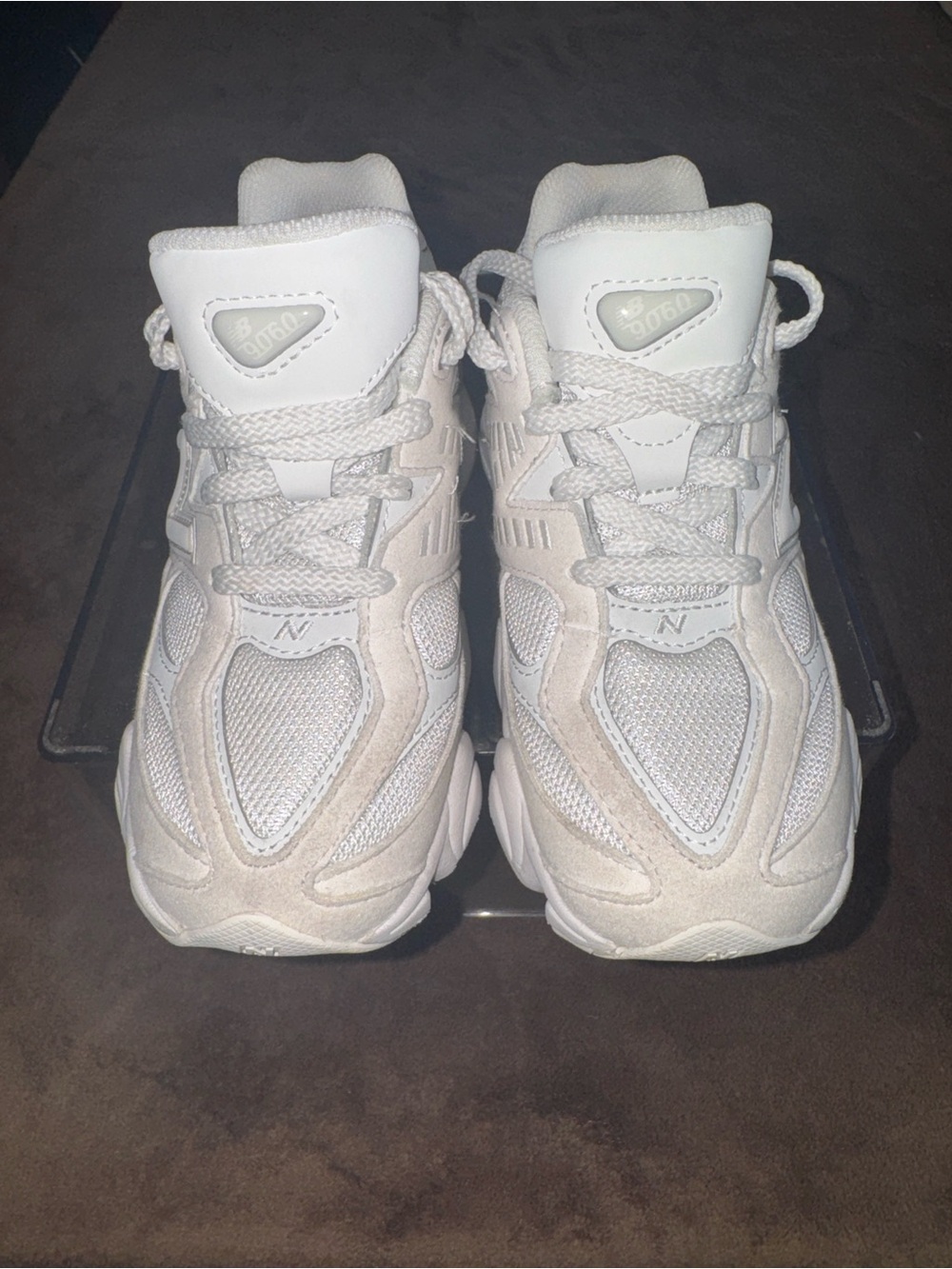 New Balance 9060 boys size 2 White Sneakers
